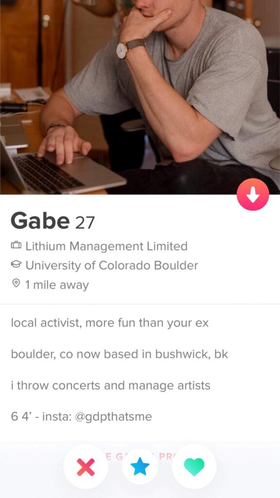 what to write in a tinder bio
